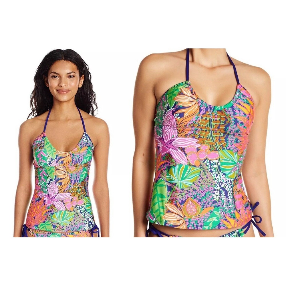 Trina Turk Tropical Escape‎ Tankini, Women's US Size 6